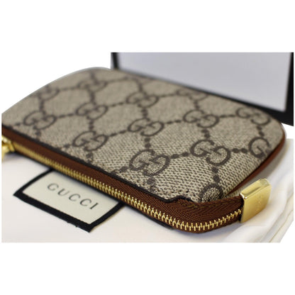 GUCCI GG Supreme Monogram Key Case Beige