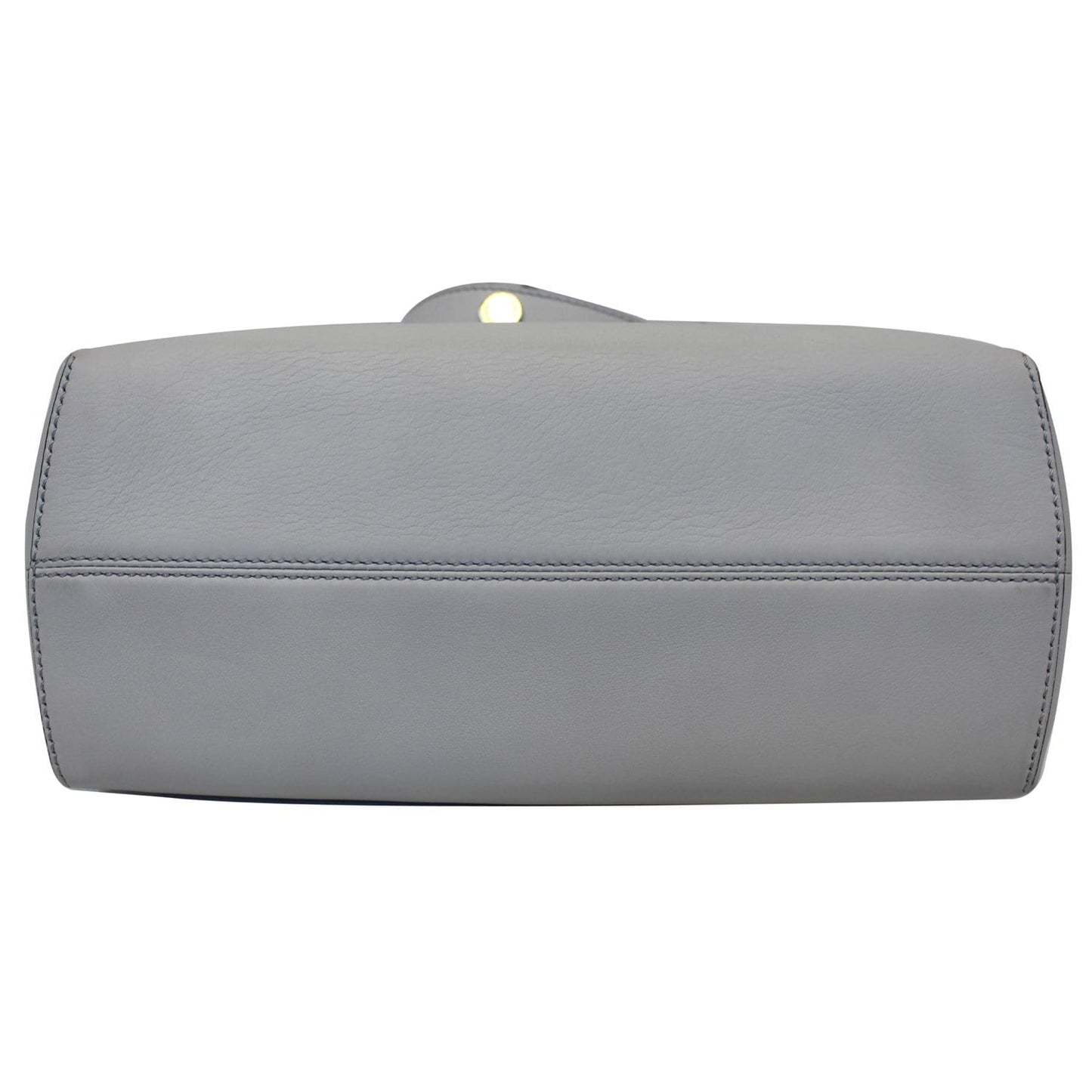 FENDI Small By The Way Leather Shoulder Bag Gray/Light Blue