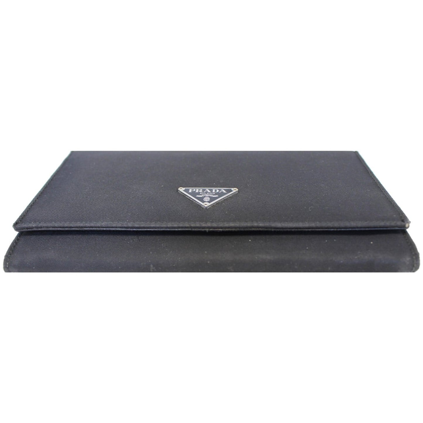 PRADA Nylon Bifold Long Wallet Black