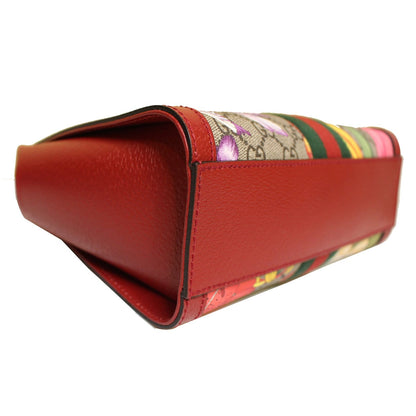 Gucci Ophidia GG Flora Supreme Small Tote Bag Red 547551