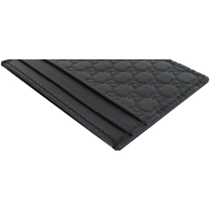 GUCCI Microguccissima Card Case Black 476010