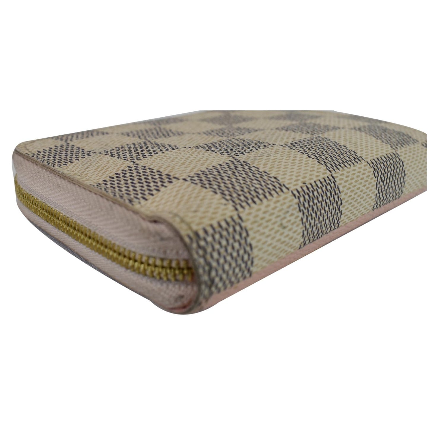 LOUIS VUITTON Birds Zippy Damier Azur Coin Purse White