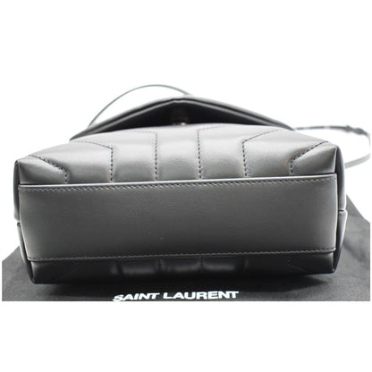YVES SAINT LAURENT Loulou Toy Matelasse Leather Crossbody Bag Black