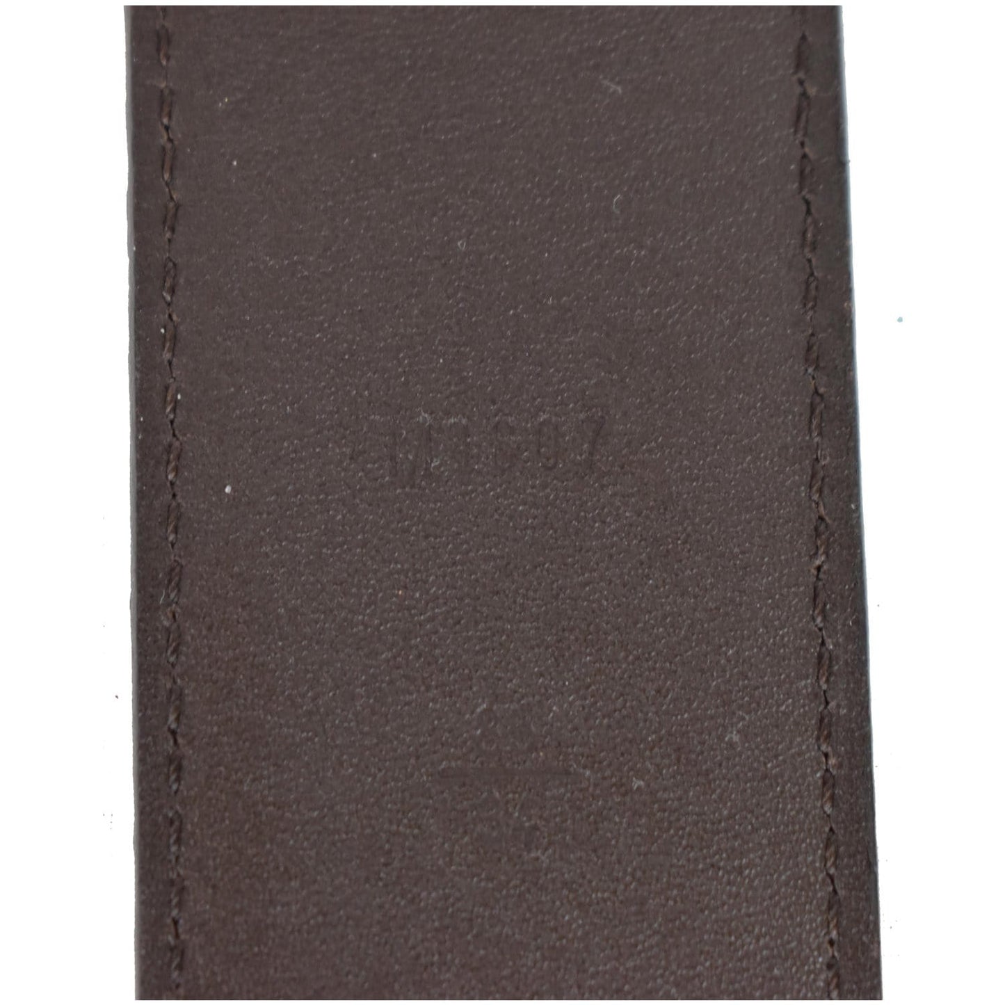 LOUIS VUITTON LV Initiales Damier Ebene Belt Brown