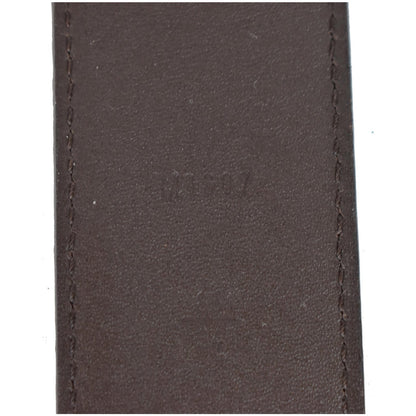 LOUIS VUITTON LV Initiales Damier Ebene Belt Brown