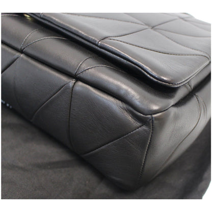 YVES SAINT LAURENT Jamie Giant Lambskin Leather Shoulder Bag Black