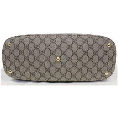 GUCCI Linea A Supreme Coated Canvas Hobo Shoulder Bag Beige 414930 - 15% OFF