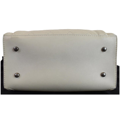 CHANEL Urban Luxury Drawstring Calfskin Stitched Backpack Bag Ivory - 15% OFF