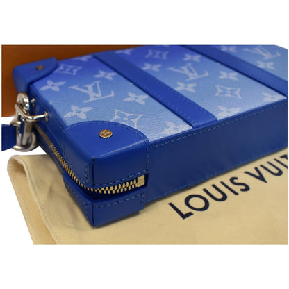 LOUIS VUITTON Soft Trunk Monogram Clouds Crossbody Bag Blue