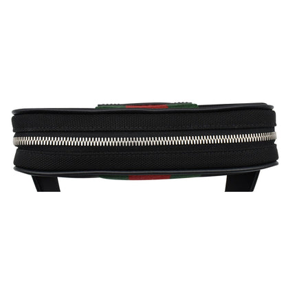 GUCCI Web Monogram Canvas Slim Belt Bag Black 630919 - 25% OFF