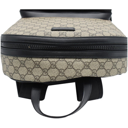 GUCCI GG Monogram Supreme Backpack Bag Beige 406370