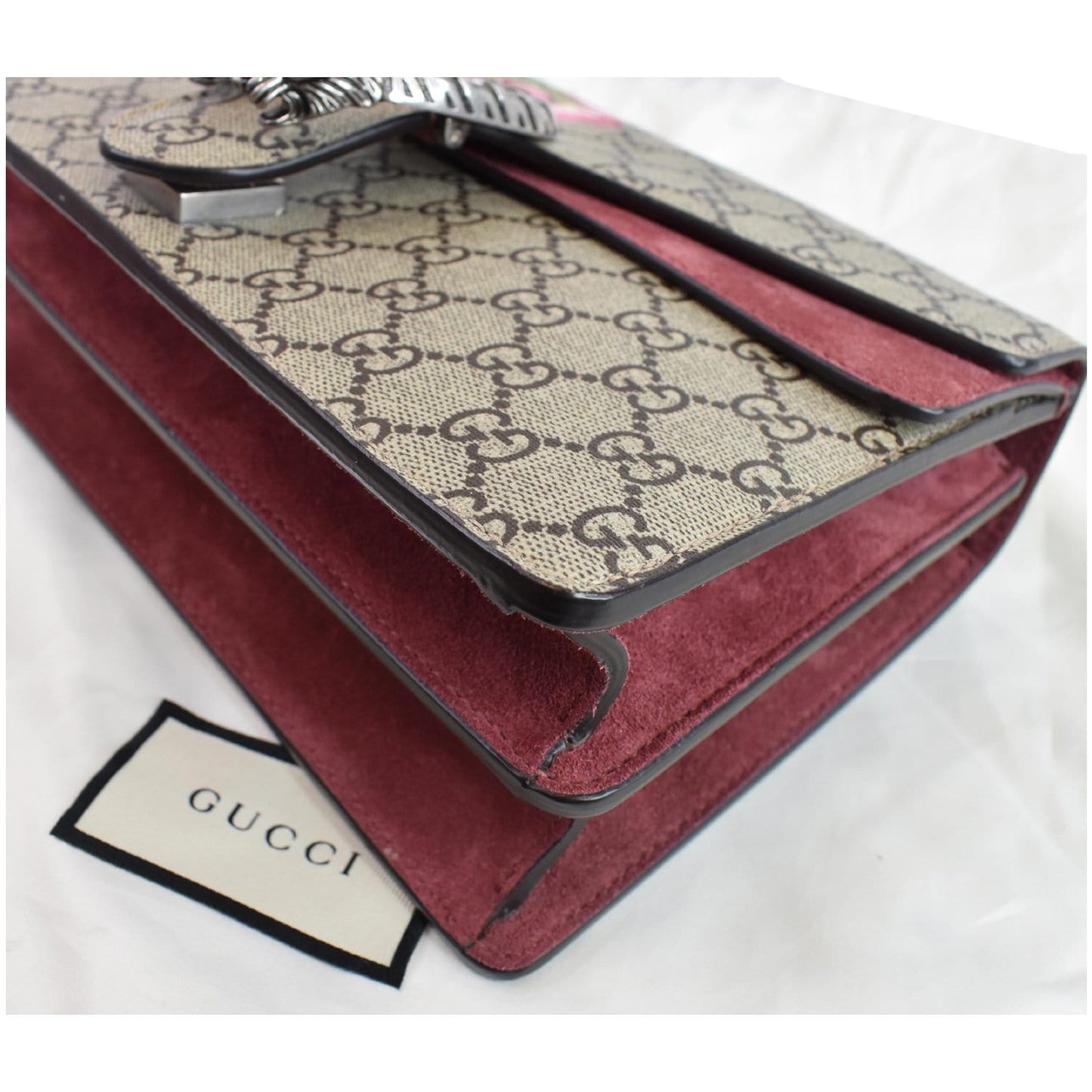 GUCCI Dionysus Small GG Blooms Shoulder Bag Beige 400249