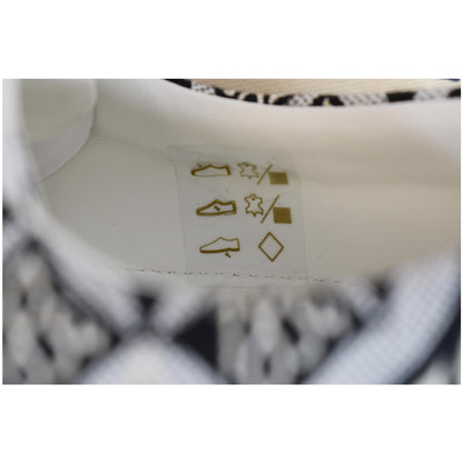 LOUIS VUITTON Since 1854 Stellar Jacquard Leather Sneaker Grey Size 7.5