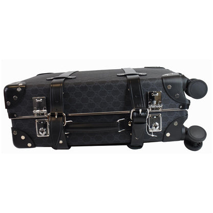 GUCCI Globe-Trotter GG Medium Rolling Suitcase Luggage Black 533620