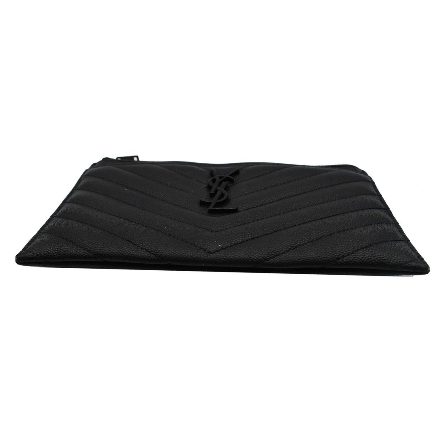 YVES SAINT LAURENT Bill Pouch Grain De Poudre Black