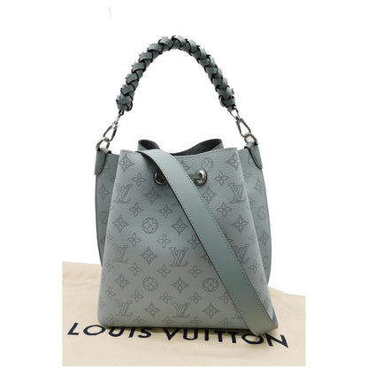 LOUIS VUITTON Muria Mahina Perforated Leather Crossbody Bag Vert