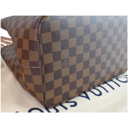 LOUIS VUITTON Neonoe MM Damier Ebene Crossbody Bag Rose
