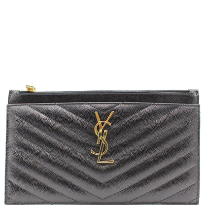 YVES SAINT LAURENT Bill Pouch Grain De Poudre Black