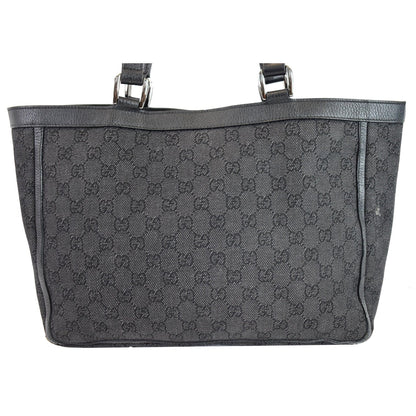 GUCCI Abbey Pocket Medium GG Denim Tote Bag Black 268639 - 20% OFF