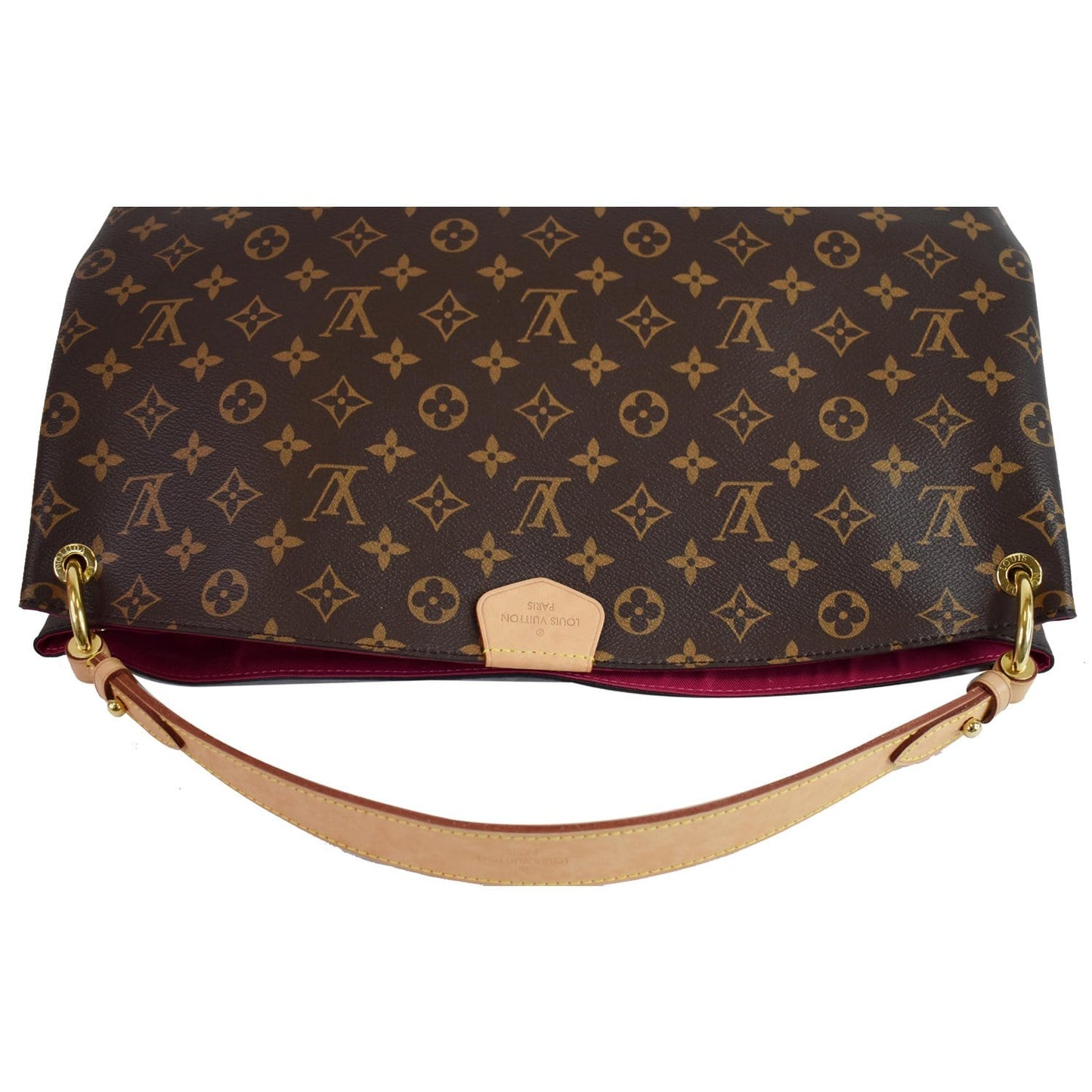 LOUIS VUITTON Graceful MM Monogram Canvas Shoulder Bag Brown