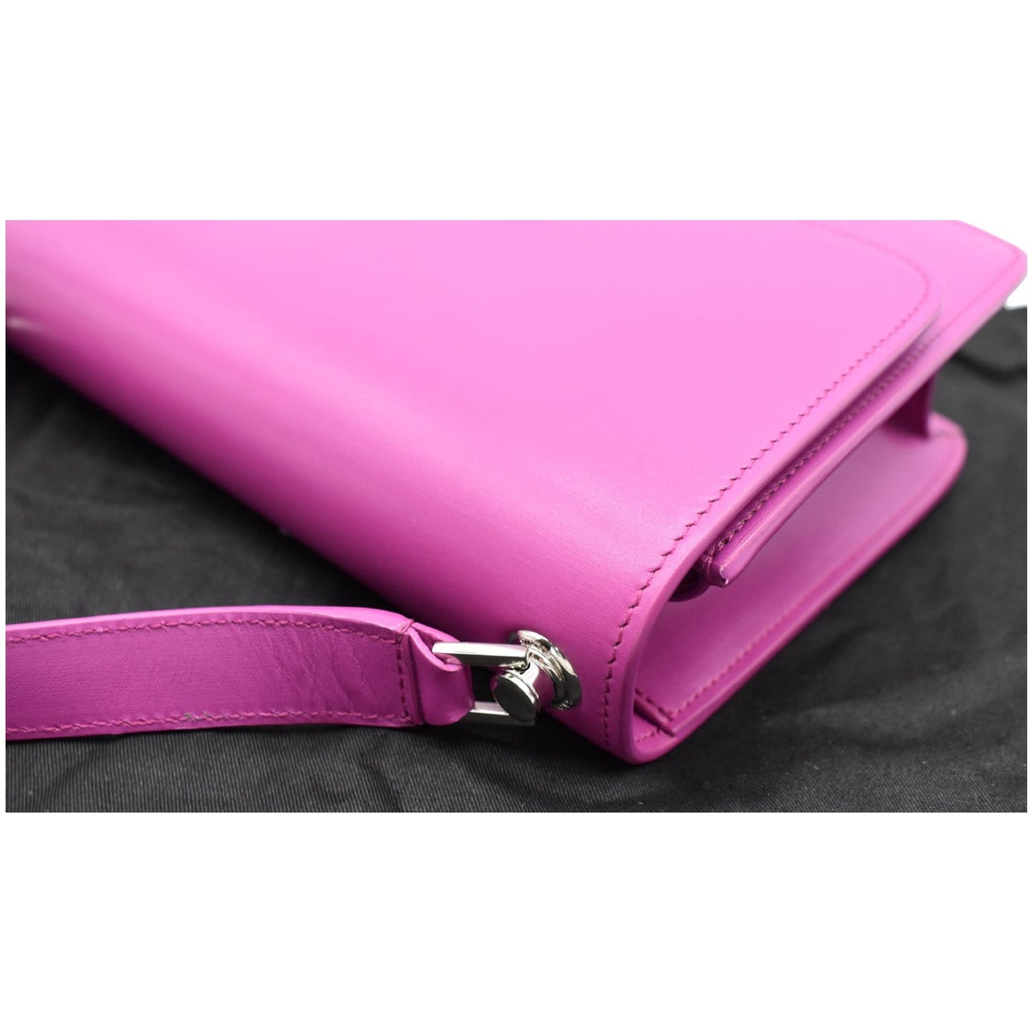 YVES SAINT LAURENT Le Carre Leather Shoulder Bag Pink - 10% OFF