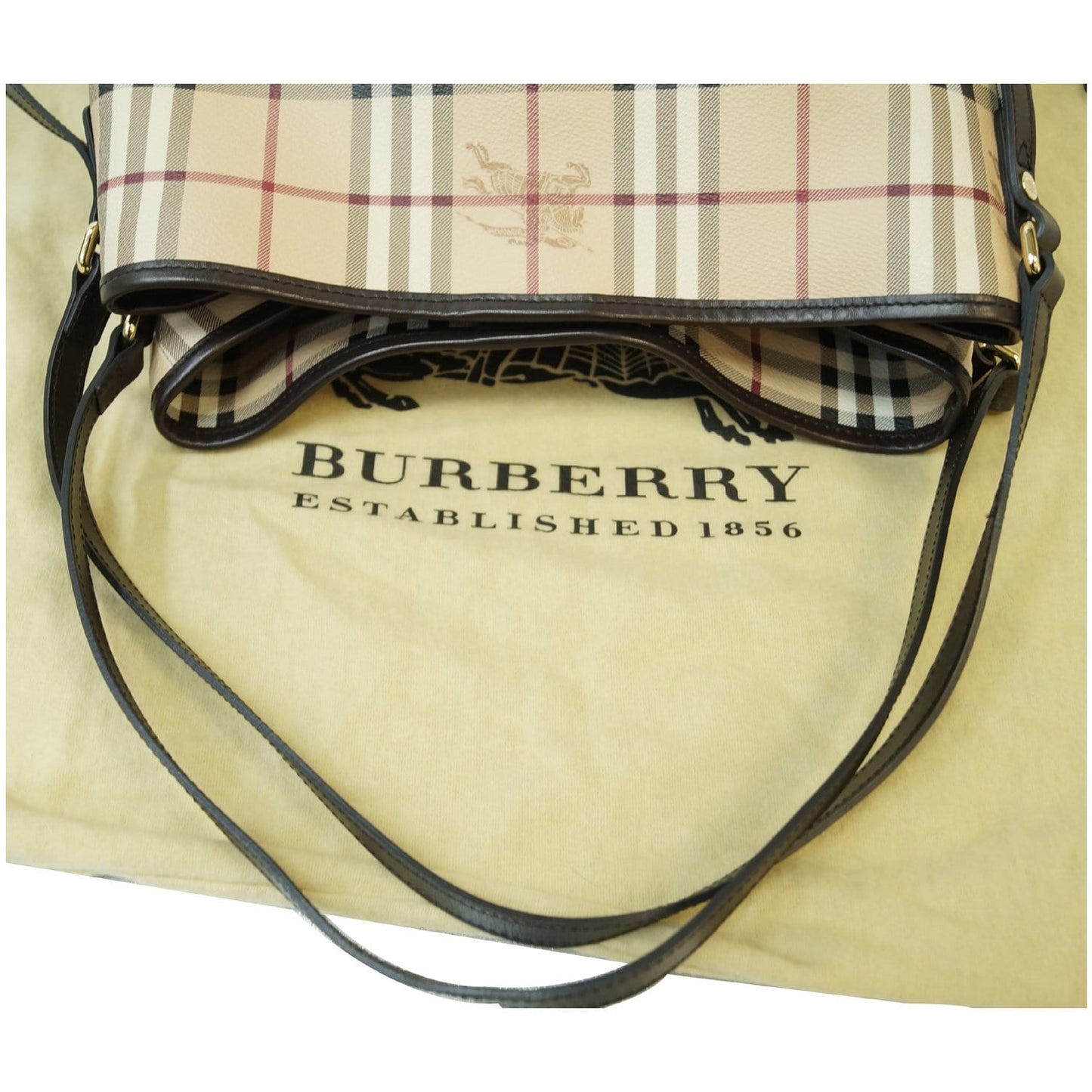 BURBERRY Canterbury Haymarket Check Tote Bag Multicolor