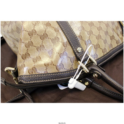 GUCCI Dome Crystal Monogram Large GG Shoulder Handbag 339551