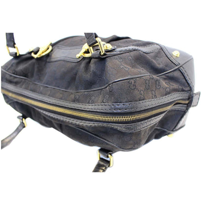 GUCCI Monogram Jockey Boston Bag Black - 20% OFF