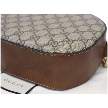 GUCCI GG Supreme Mini Chain Crossbody Bag Beige 409535