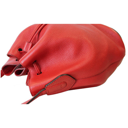 GUCCI Lady Tassel Bucket Leather Shoulder Bag Red 354472