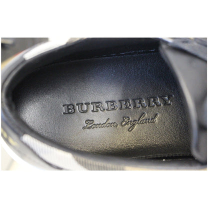 Burberry Salmond House Check Leather Sneakers Size 39