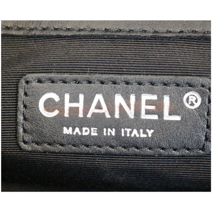 CHANEL Paris Dallas Drawstring Fringe Shoulder Bag Black