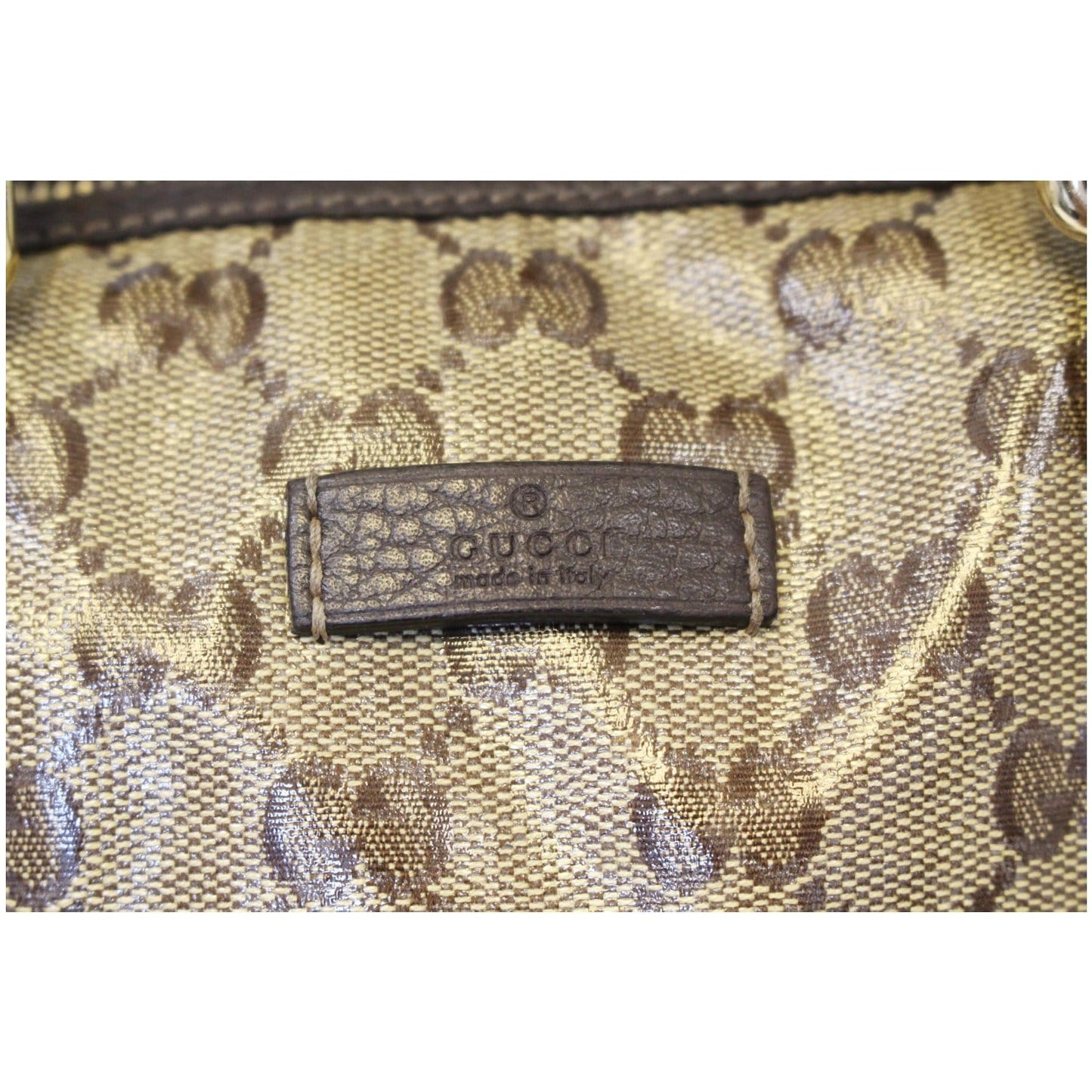 GUCCI Crystal Coated GG Guccissima Boston Bag 265697 Beige