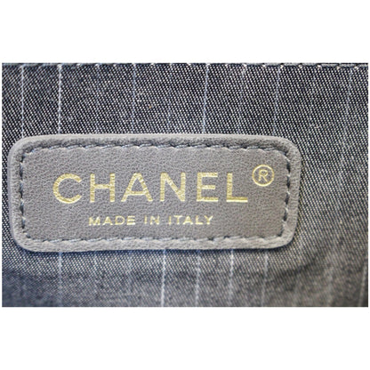 CHANEL Westminster Pearl Flap Lambskin Medium Shoulder Bag Black