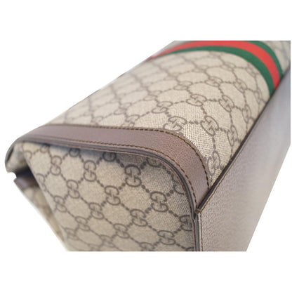 GUCCI Ophidia Medium GG Supreme Tote Shoulder Bag Beige