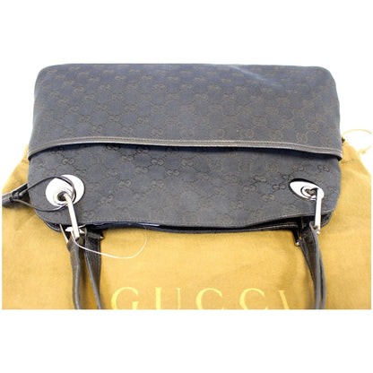 GUCCI GG Monogram Medium Eclipse Shoulder Bag Black