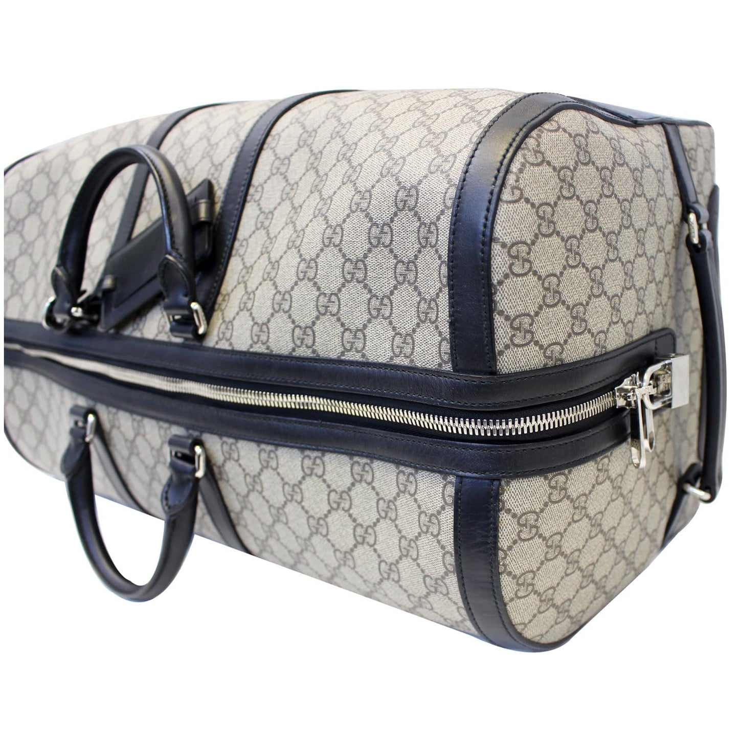 GUCCI GG Supreme Duffle Carry-on Bag 406382 Beige