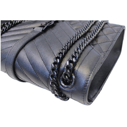 YVES Saint Laurent Envelope Medium Chain Shoulder Bag Black