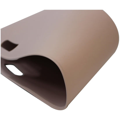 GUCCI Gomma Logo Rubber Tote Bag Pale Pink