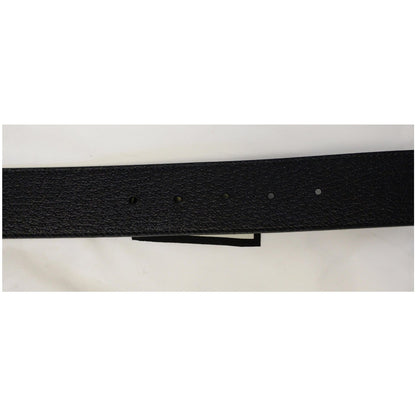 GUCCI Double G Buckle Leather Belt Black Size 37