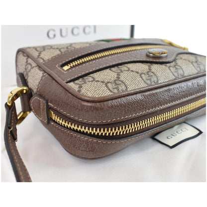 GUCCI Ophidia GG Supreme Mini Crossbody Bag Beige 517350