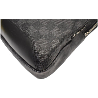 LOUIS VUITTON Avenue Sling Damier Graphite Crossbody Bag Black