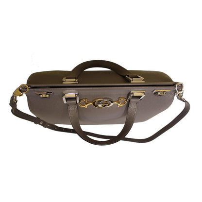 Gucci Zumi Medium Grainy Leather Top Handle Bag Dusty Grey 564714