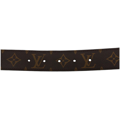 LOUIS VUITTON LV Cut Monogram Canvas Belt Brown Size 80.32
