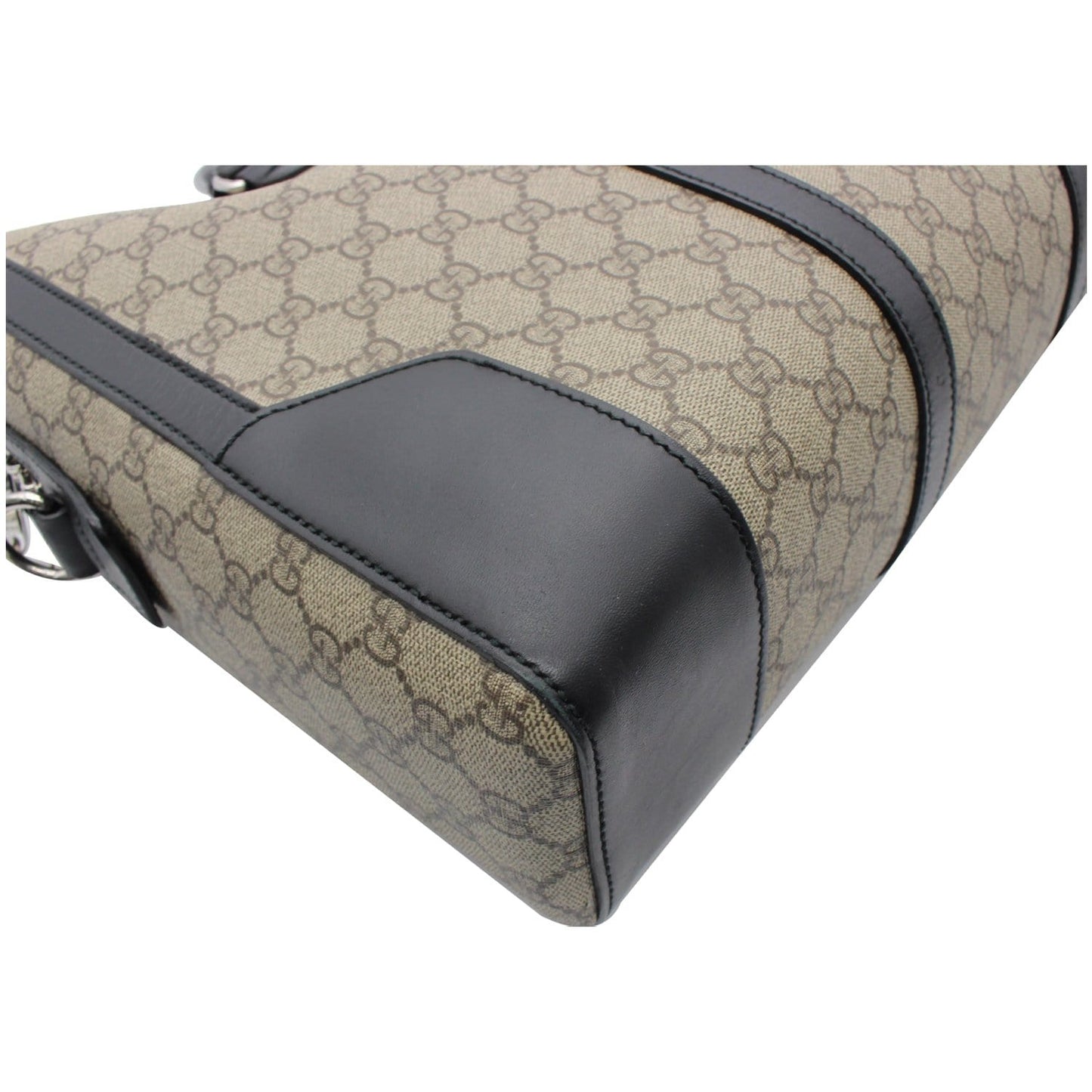 GUCCI Eden GG Supreme Canvas Briefcase Bag Beige 406384