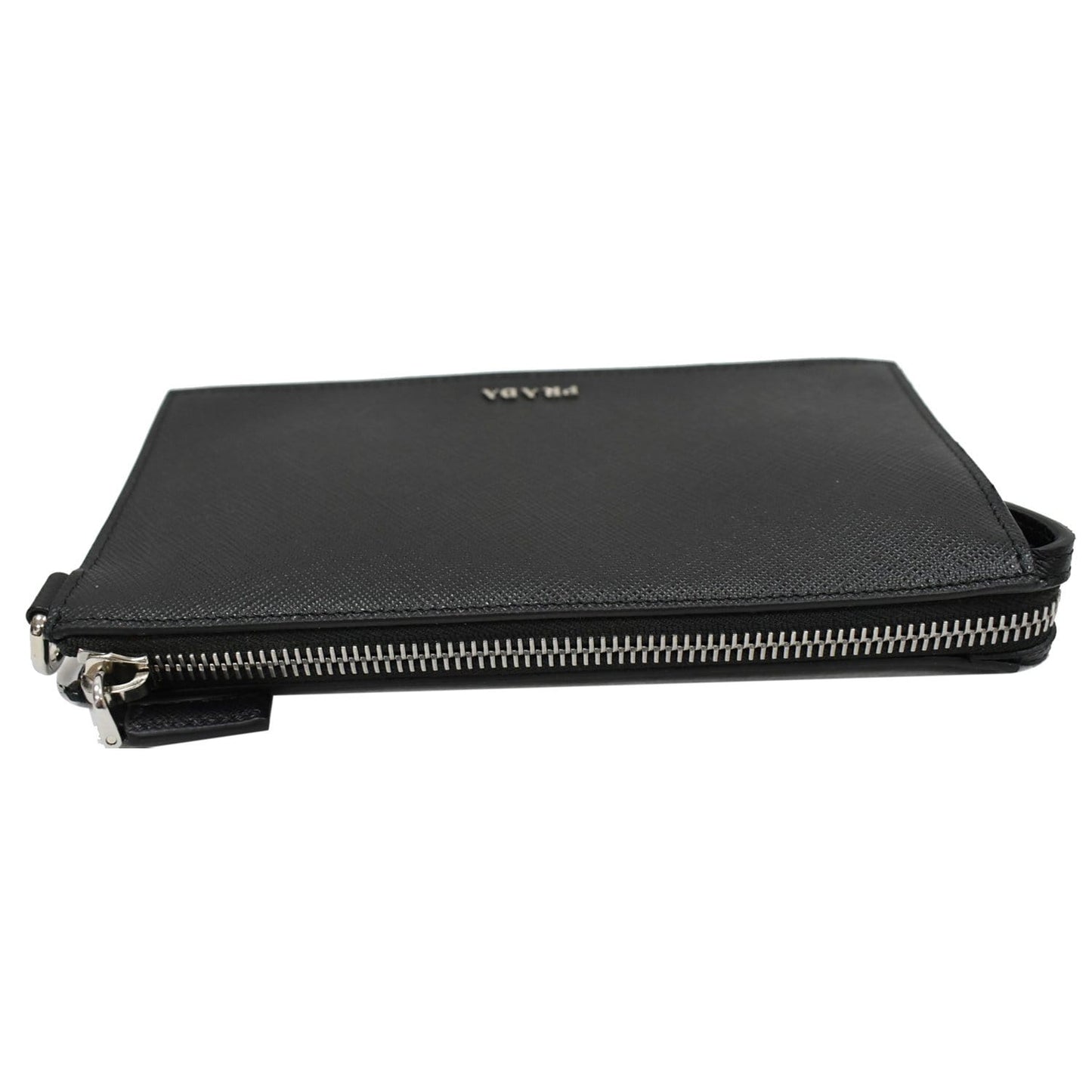 PRADA Saffiano Leather Phone Pouch Bag Black - 10% OFF