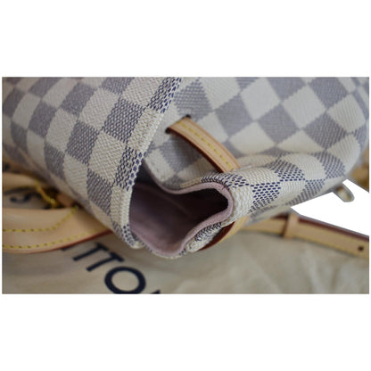 LOUIS VUITTON Sperone BB Damier Azur Backpack Bag White