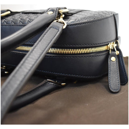 GUCCI Microguccissima Small Leather Crossbody Bag Black 510289