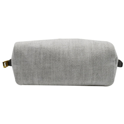 PRADA Milano Denim Canvas Pouch Bag Grey - 10% OFF