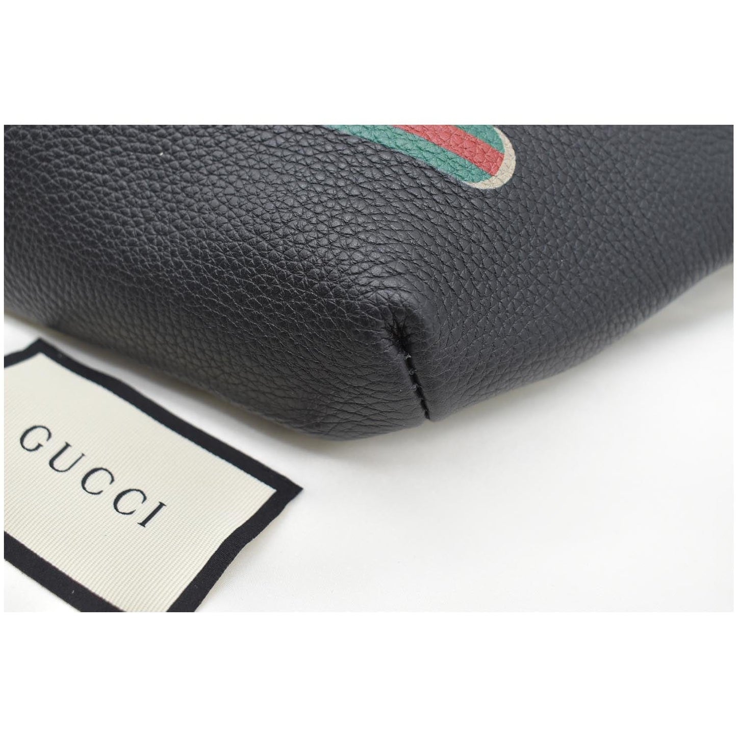 GUCCI Print Small Leather Belt Small Waist Bum Bag Black 527792 - 10% OFF